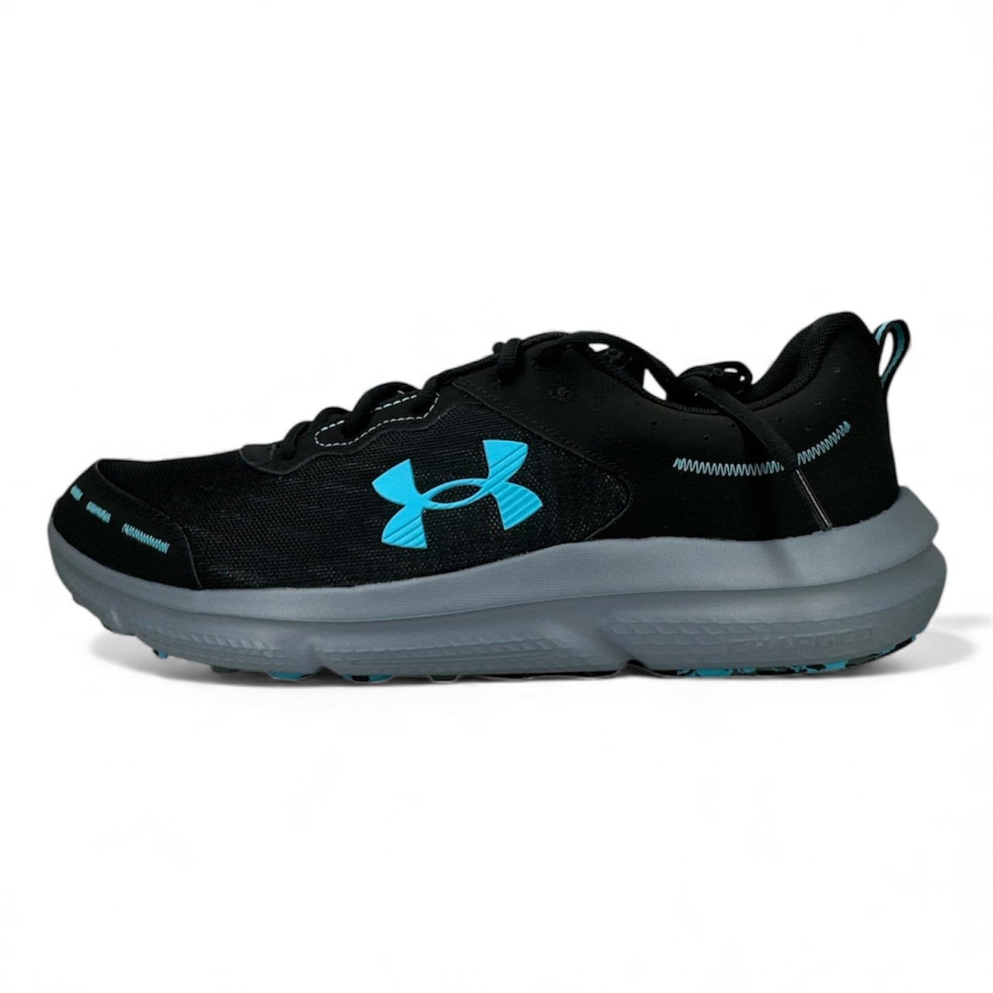 Under Armour Charged Assert 10 Men’s Running Shoes Black Blue Size 13 3026175-00